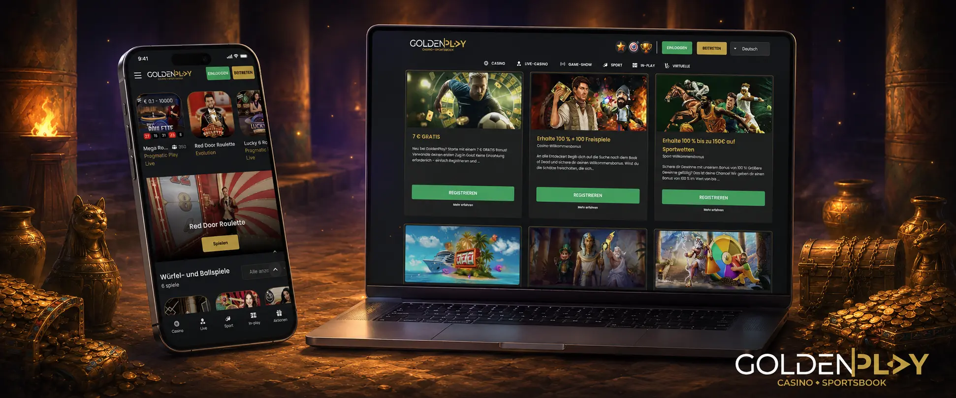 Golden Play Registrierung und Login